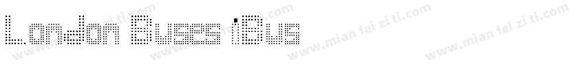 London Buses iBus字体转换